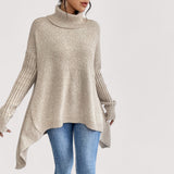 Laila - Oversized polo pulover z visokim ovratnikom