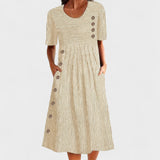 Sofia - Poletna črtasta obleka