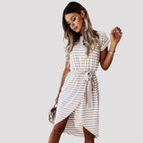 Mariana - Črtasta obleka