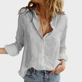 Aurora - Ročno izdelana bluza iz naravne lanene tkanine