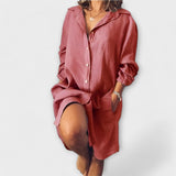 Raquel - Sproščena lanena bluza