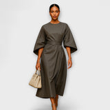 Sara - Elegantna obleka z rokavi