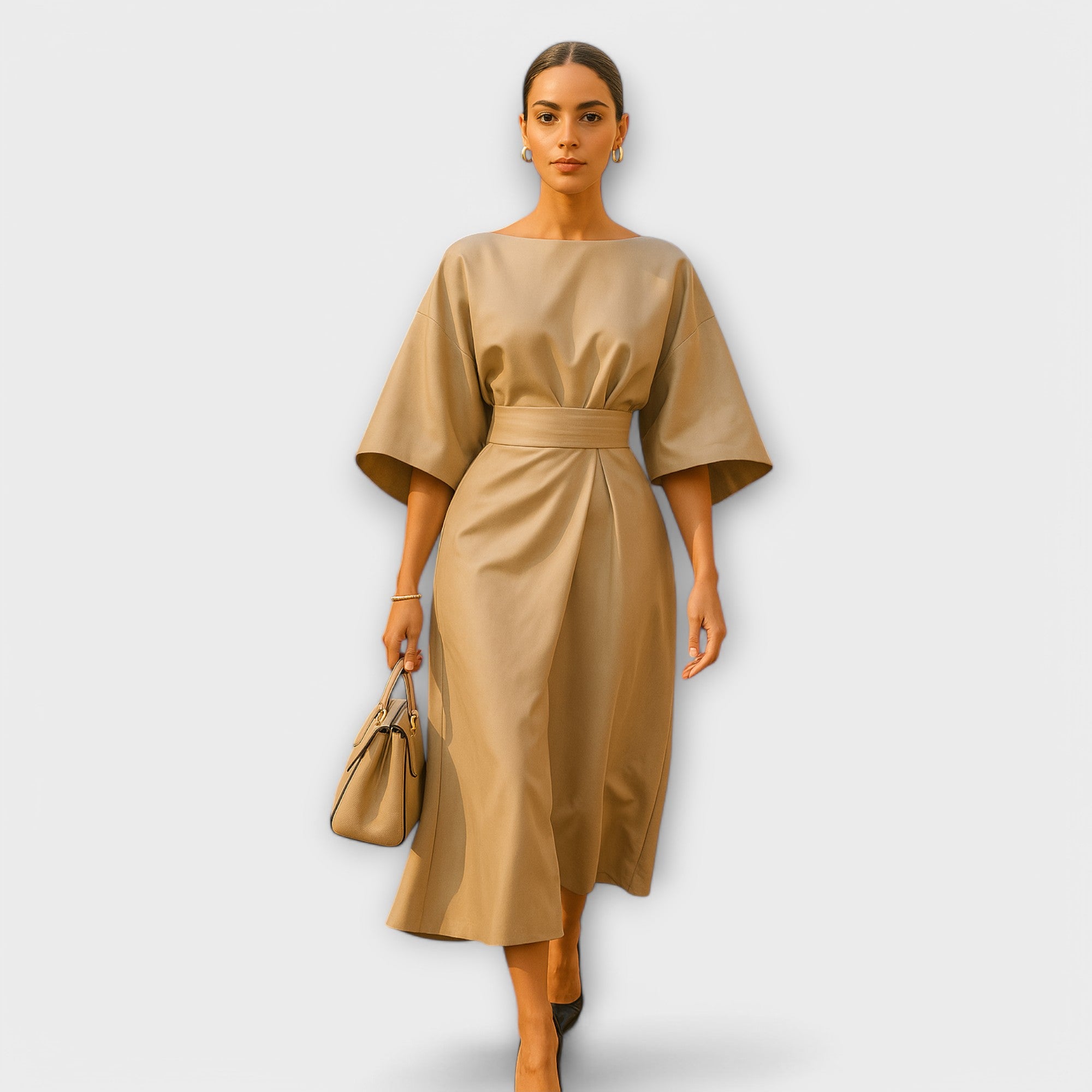 Sonia - Elegantna obleka z rokavi