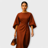 Sara - Elegantna obleka z rokavi