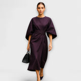 Sara - Elegantna obleka z rokavi