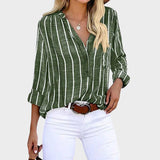 Débora - Ročno izdelana bluza z črtami