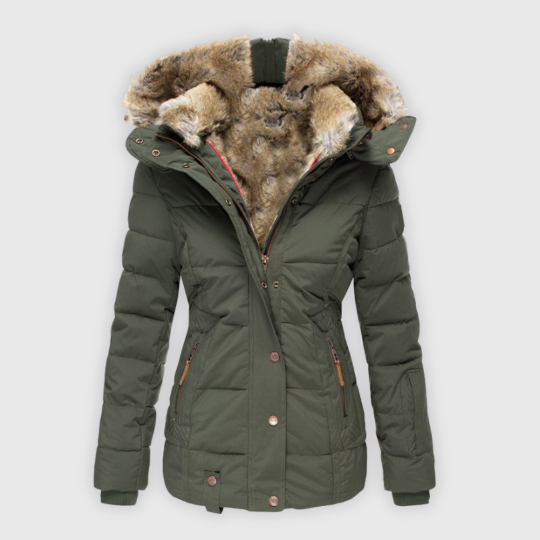 Verena - Topla jakna z umetnim krznom
