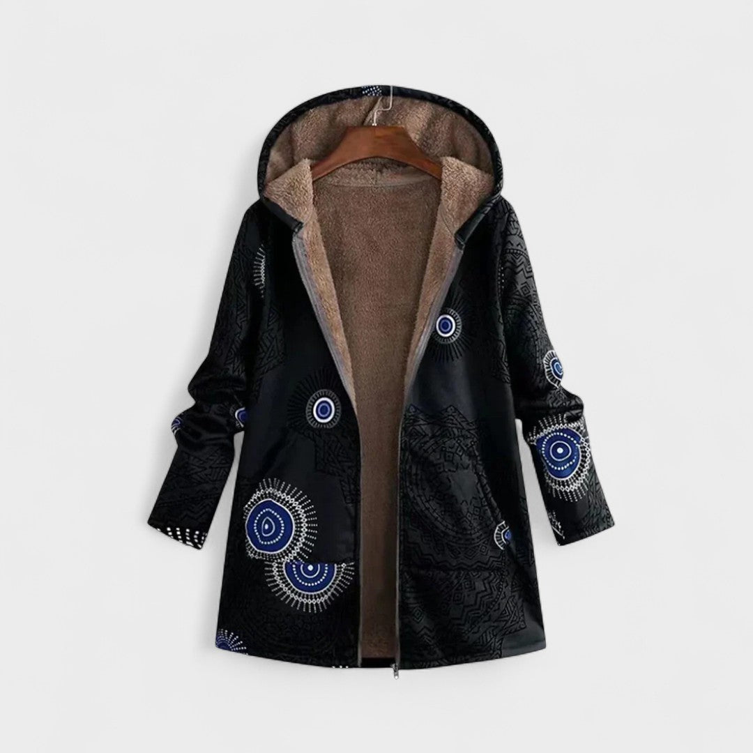 Aurora - Topla in mehka bunda s kapuco