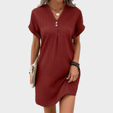 Luna - Obleka z V-izrezom