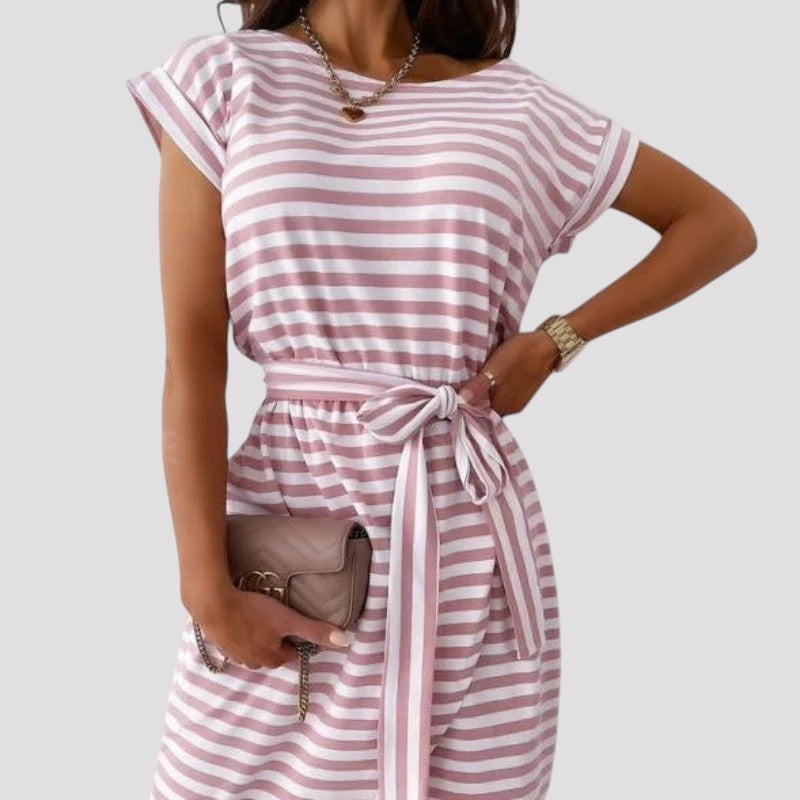 Mariana - Črtasta obleka