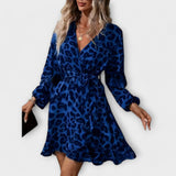 Beatriz - Kratka obleka z leopardjim potiskom