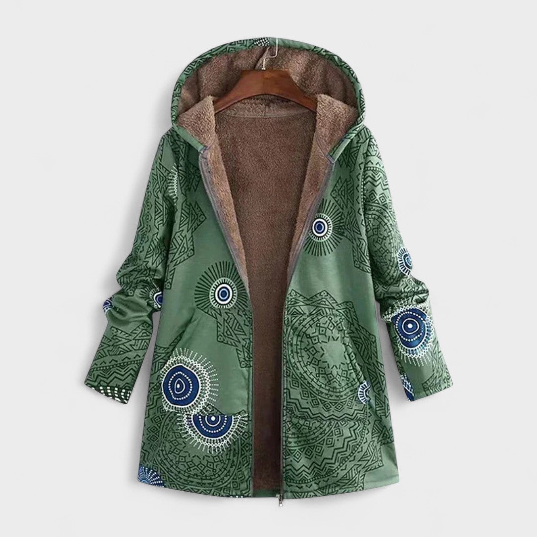 Aurora - Topla in mehka bunda s kapuco