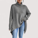 Laila - Oversized polo pulover z visokim ovratnikom