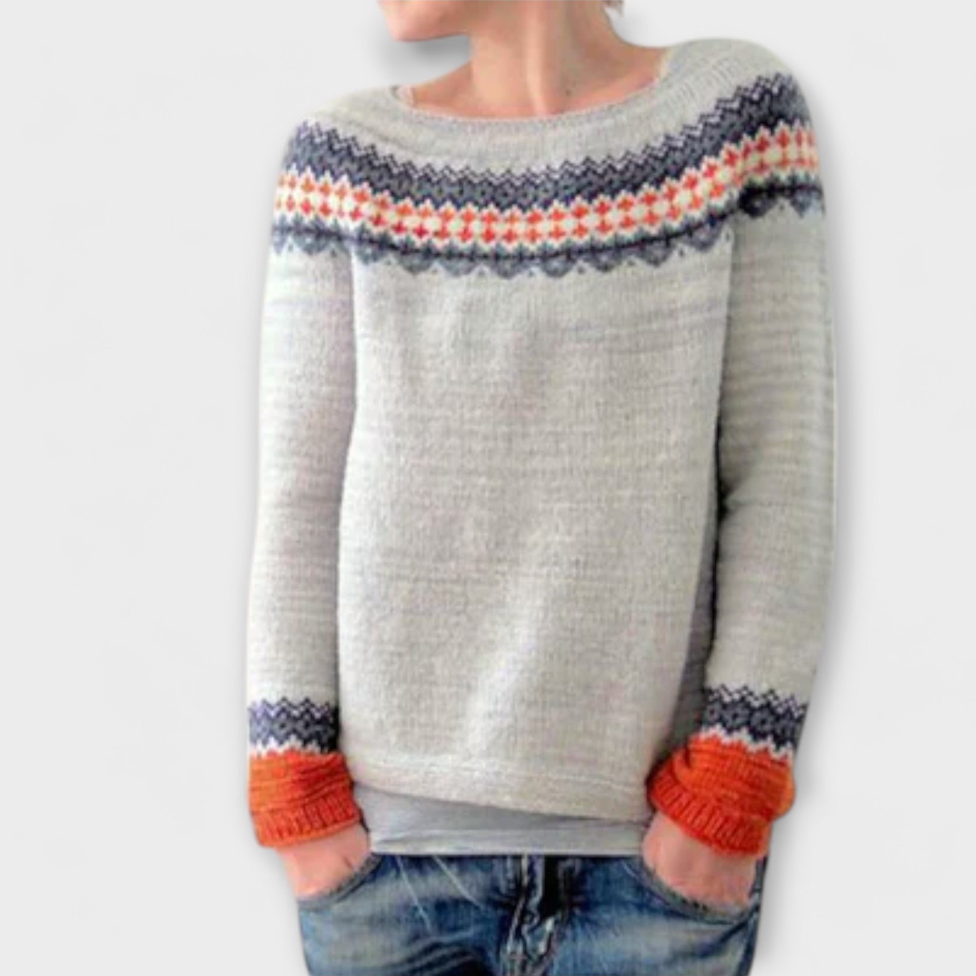 Veronica - Dolg in Udoben Pulover