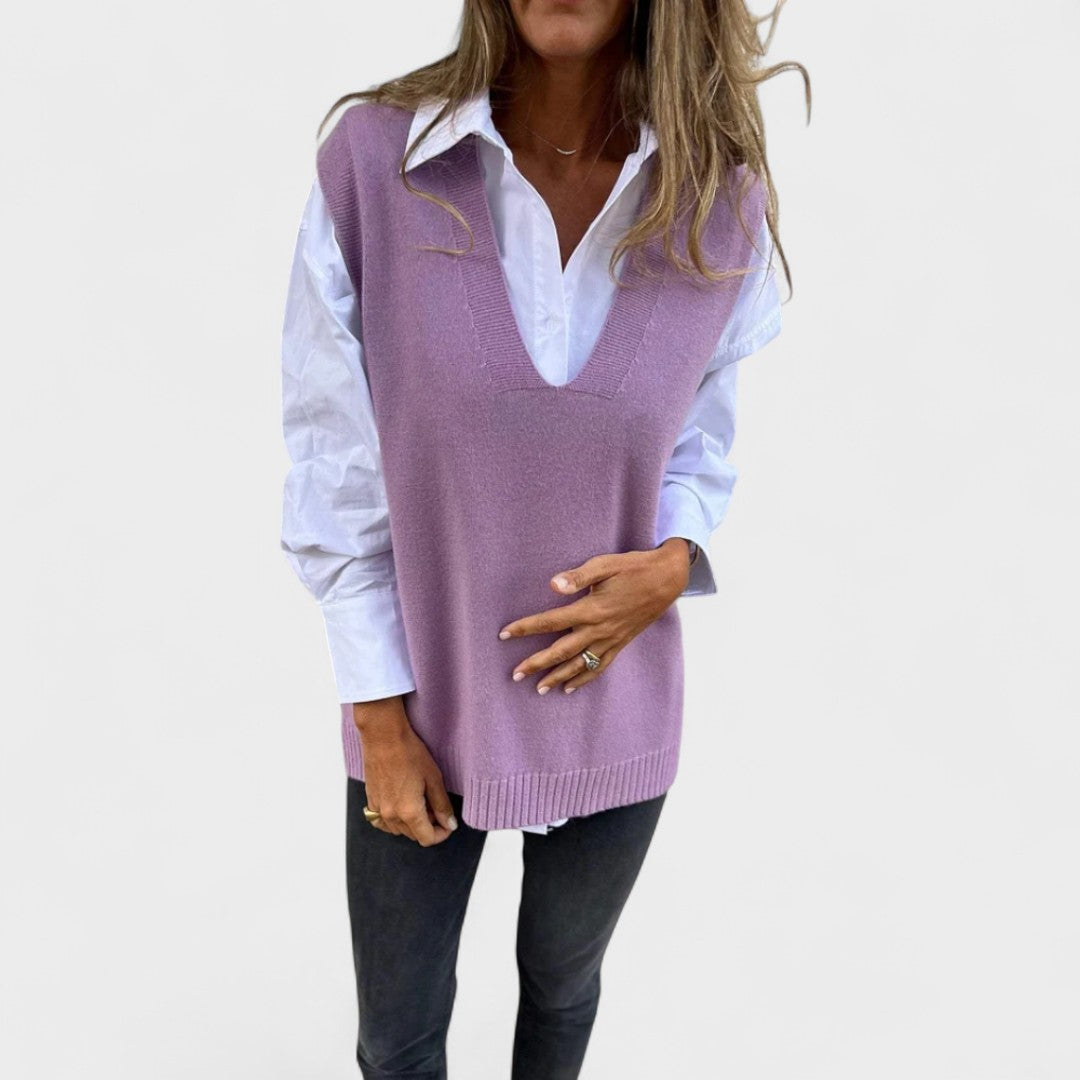 Selma - Pletena brezrokavnik