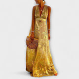 Tatiana - Fluidna obleka z V-izrezom