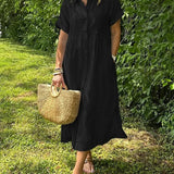 Camila - Elegantna prugasta obleka