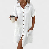 Catarina - Lahka obleka s kratkimi rokavi