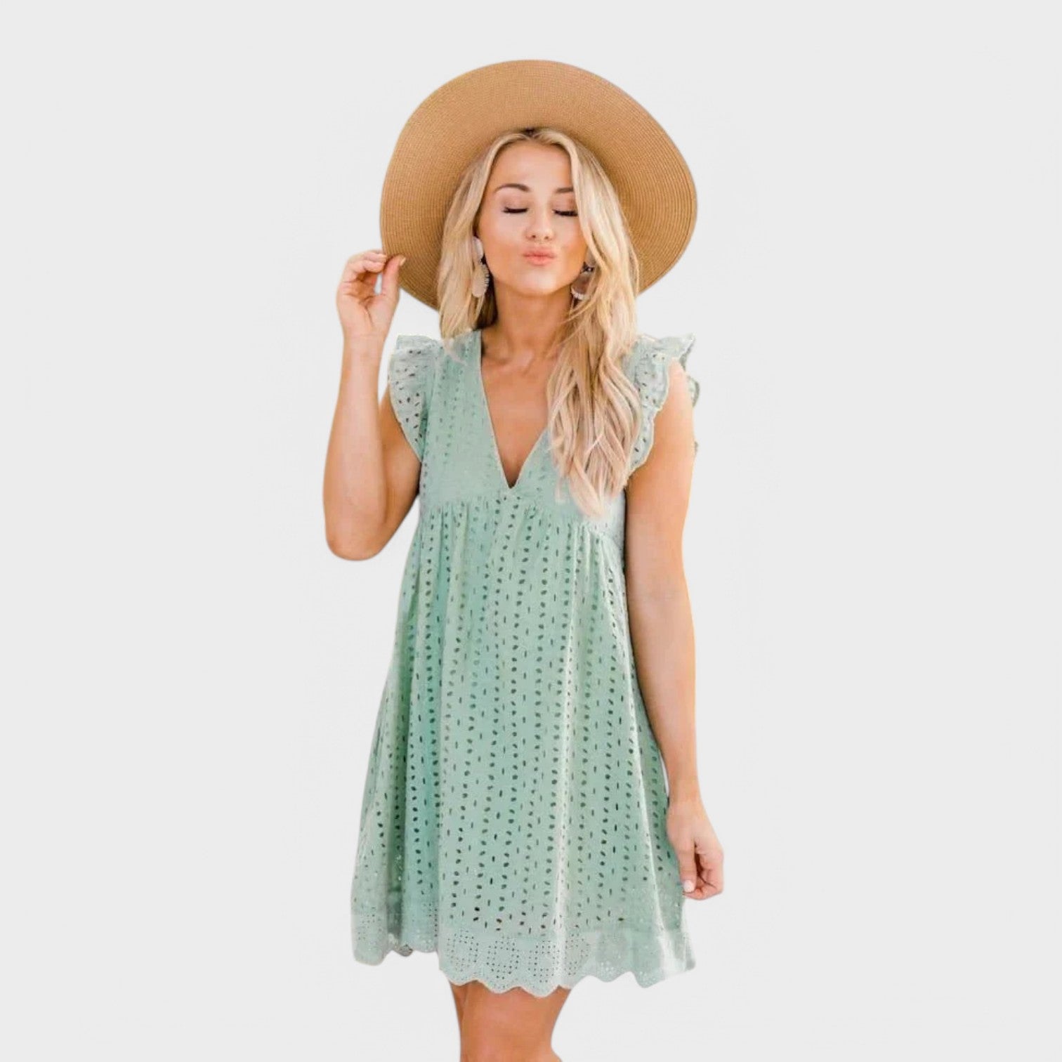 Anita - Pomladna obleka s hlačkami