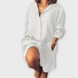 Raquel - Sproščena lanena bluza