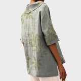 Flávia - Eleganten Top iz Lanene Tkanine