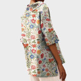 Flávia - Eleganten Top iz Lanene Tkanine