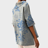 Flávia - Eleganten Top iz Lanene Tkanine