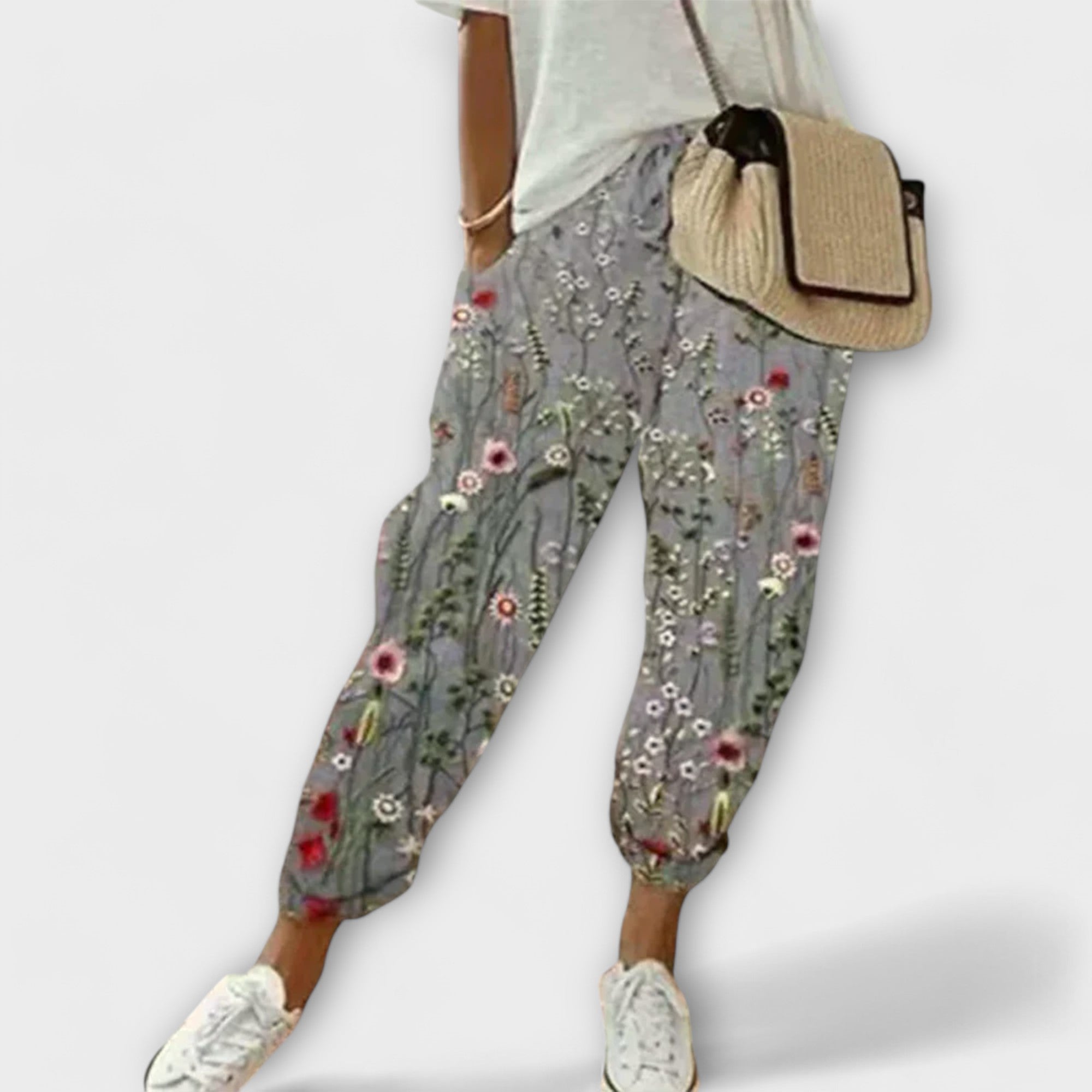 Aurora - Udobne hlače iz lanu in bombaža