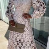 Ami - Elegantna čipkasta obleka