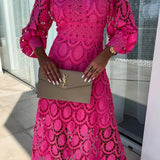 Ami - Elegantna čipkasta obleka