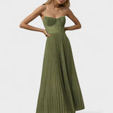 Melissa - Midi plisirana obleka