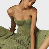 Melissa - Midi plisirana obleka