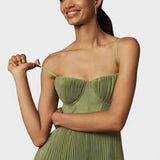 Melissa - Midi plisirana obleka