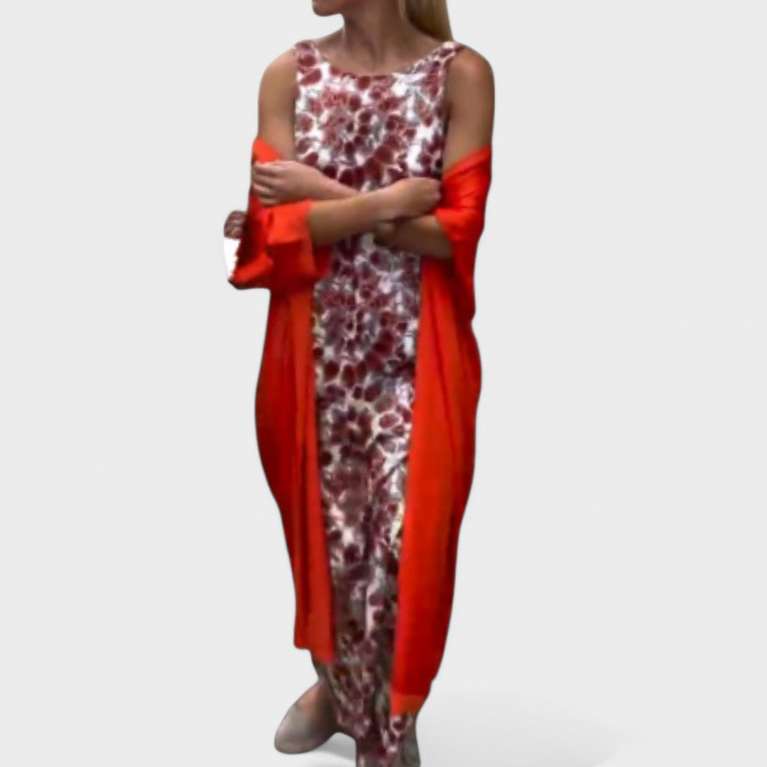 Carolina - Elegantna Obleka s Telovnikom