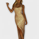 Vanessa - Eleganten plašč z visokim razporkom