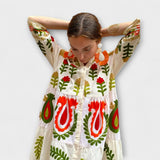 Marcela - Elegantna cvetna obleka