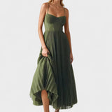 Melissa - Midi plisirana obleka