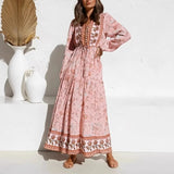 Núria - Dolga Cvetlična Obleka