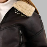 Vsakdanji in zračen usnjeni jakna