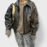 Carina - Vintage kavbojke z leopardjim vzorcem