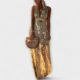 Tatiana - Fluidna obleka z V-izrezom