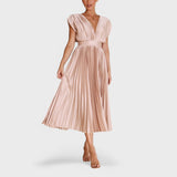 Paula - Elegantna plisirana obleka