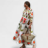 Marcela - Elegantna cvetna obleka