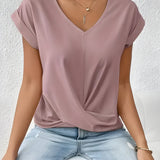 Maia – Bluza z V-izrezom in zvito sprednjo stranjo