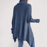 Laila - Oversized polo pulover z visokim ovratnikom