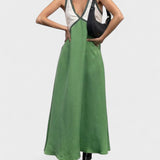 Lara - Dvobarvna Dolga Obleka