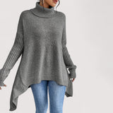 Laila - Oversized polo pulover z visokim ovratnikom