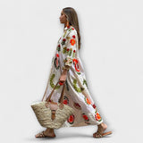 Marcela - Elegantna cvetna obleka