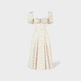 Helena - Poletna obleka s kvadratnim izrezom