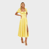 Helena - Poletna obleka s kvadratnim izrezom